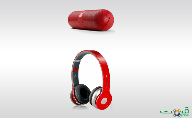 MetroTech Pack of 2 Headphone + Pill Mini Wireless portable Speaker