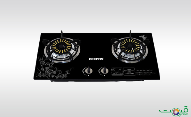 Geepas Glass Gas Stove with Two Infrared Burner GK6862